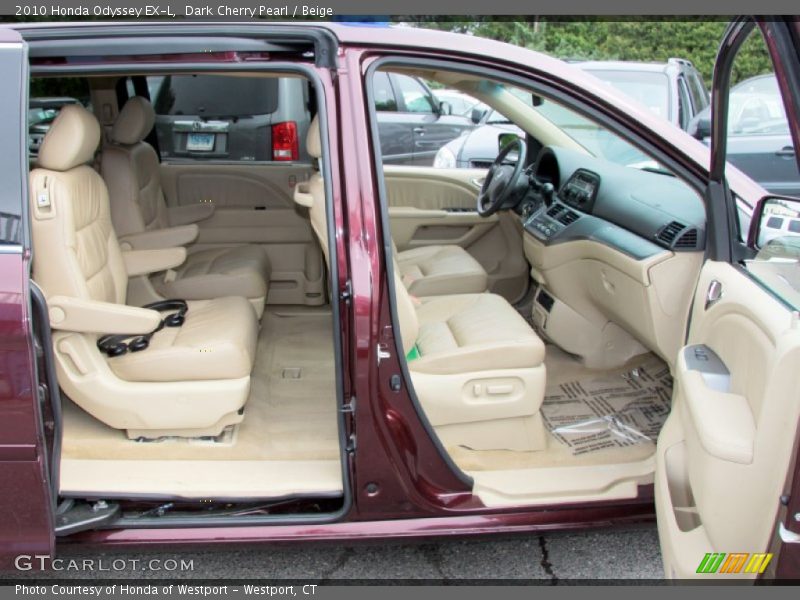 Dark Cherry Pearl / Beige 2010 Honda Odyssey EX-L