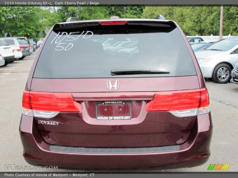 Dark Cherry Pearl / Beige 2010 Honda Odyssey EX-L