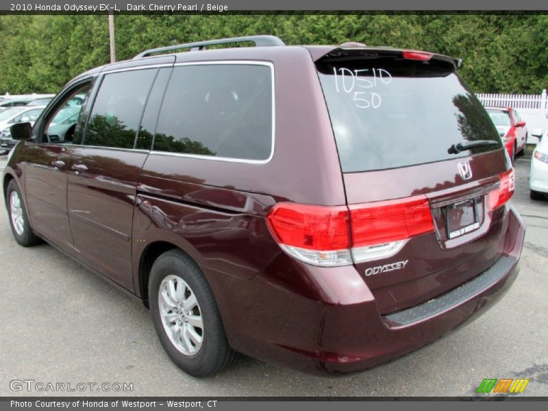 Dark Cherry Pearl / Beige 2010 Honda Odyssey EX-L