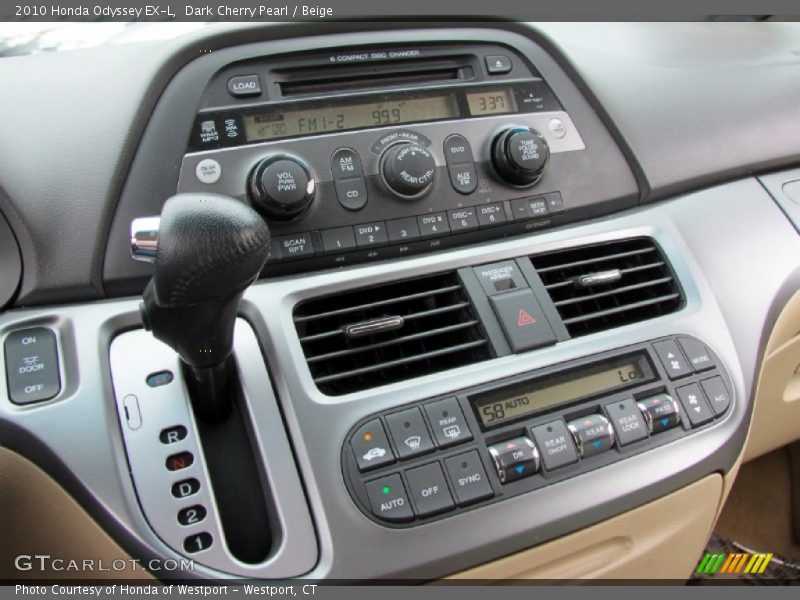 Dark Cherry Pearl / Beige 2010 Honda Odyssey EX-L