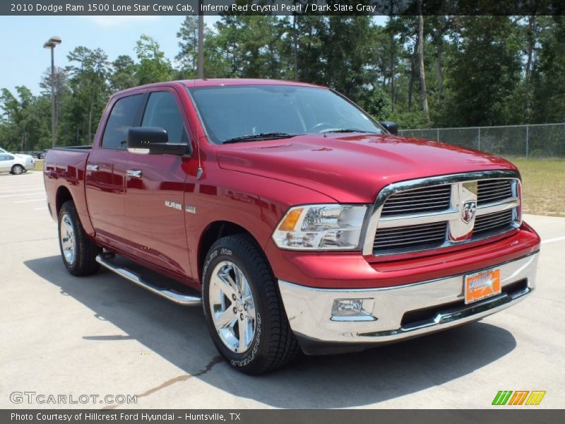 Inferno Red Crystal Pearl / Dark Slate Gray 2010 Dodge Ram 1500 Lone Star Crew Cab