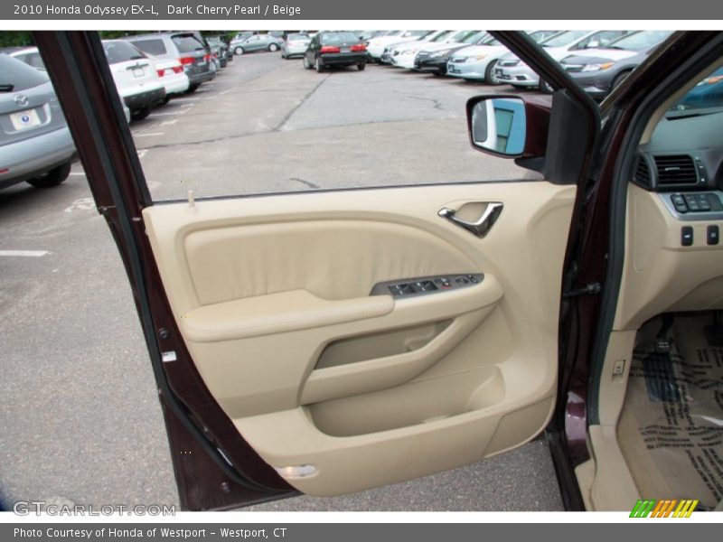 Dark Cherry Pearl / Beige 2010 Honda Odyssey EX-L
