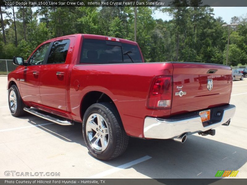 Inferno Red Crystal Pearl / Dark Slate Gray 2010 Dodge Ram 1500 Lone Star Crew Cab