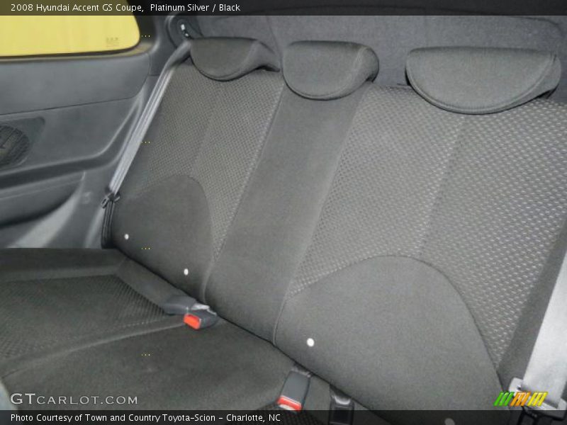 Platinum Silver / Black 2008 Hyundai Accent GS Coupe