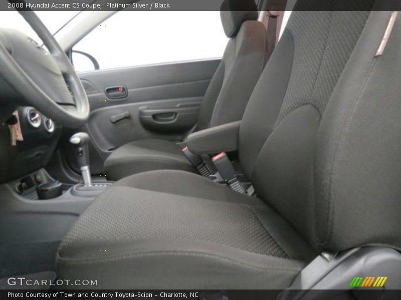Platinum Silver / Black 2008 Hyundai Accent GS Coupe