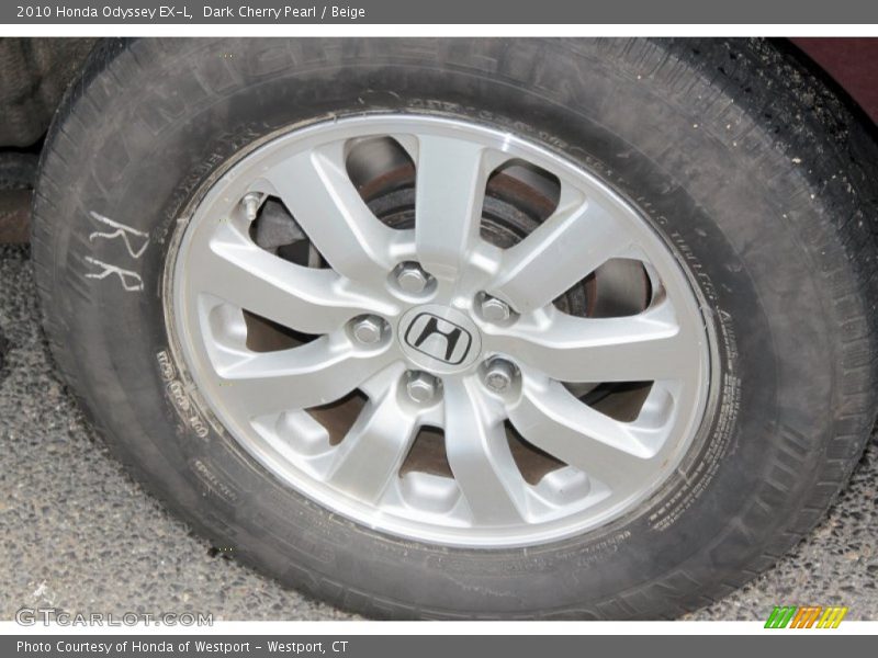 Dark Cherry Pearl / Beige 2010 Honda Odyssey EX-L