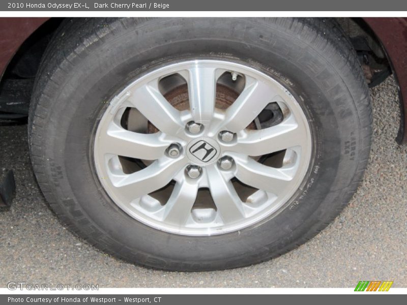 Dark Cherry Pearl / Beige 2010 Honda Odyssey EX-L