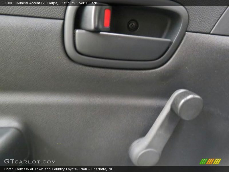 Platinum Silver / Black 2008 Hyundai Accent GS Coupe