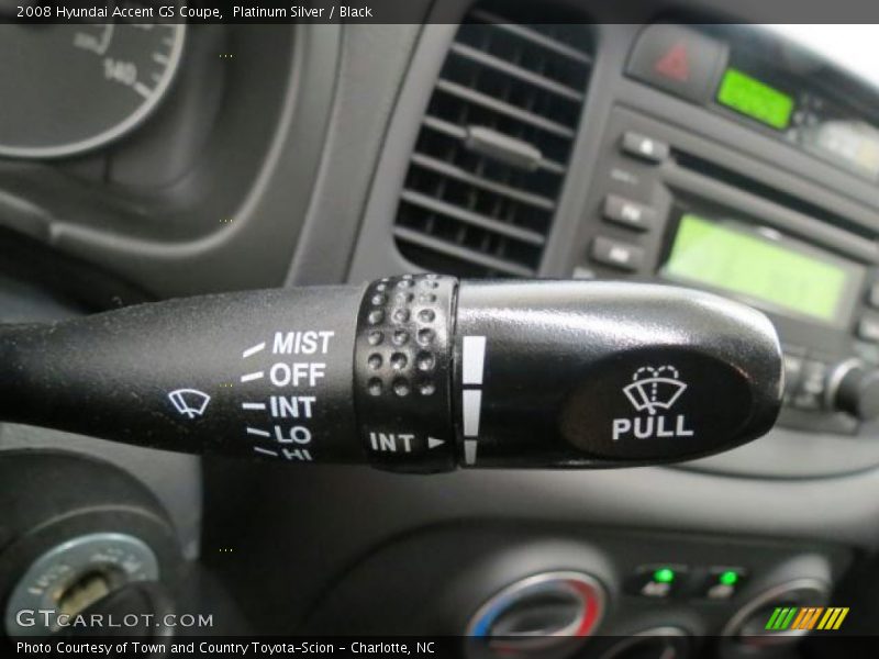 Platinum Silver / Black 2008 Hyundai Accent GS Coupe