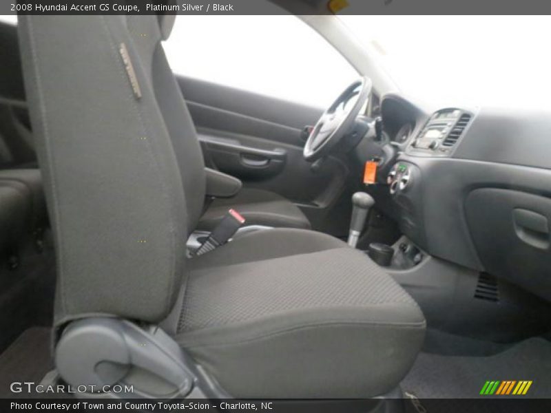 Platinum Silver / Black 2008 Hyundai Accent GS Coupe