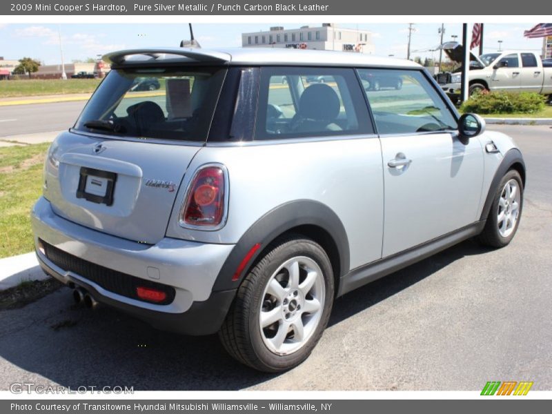 Pure Silver Metallic / Punch Carbon Black Leather 2009 Mini Cooper S Hardtop