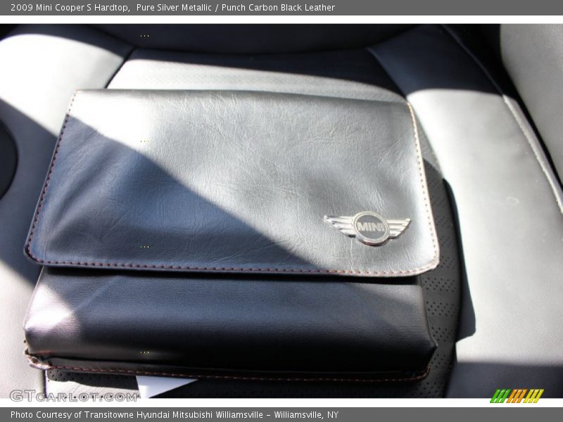 Pure Silver Metallic / Punch Carbon Black Leather 2009 Mini Cooper S Hardtop