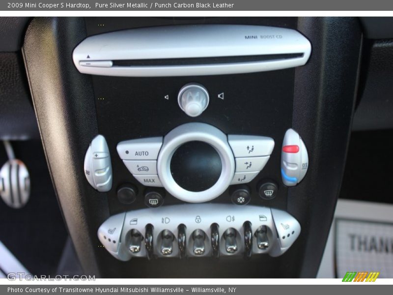Pure Silver Metallic / Punch Carbon Black Leather 2009 Mini Cooper S Hardtop