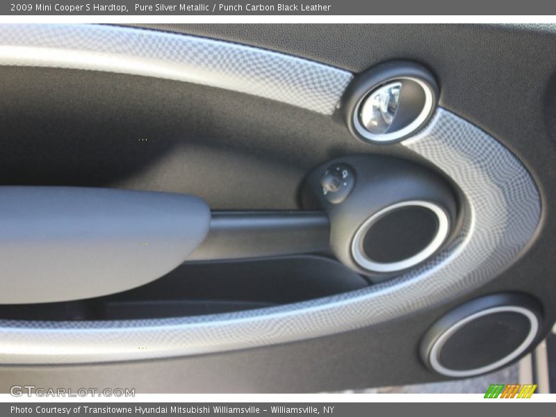 Pure Silver Metallic / Punch Carbon Black Leather 2009 Mini Cooper S Hardtop