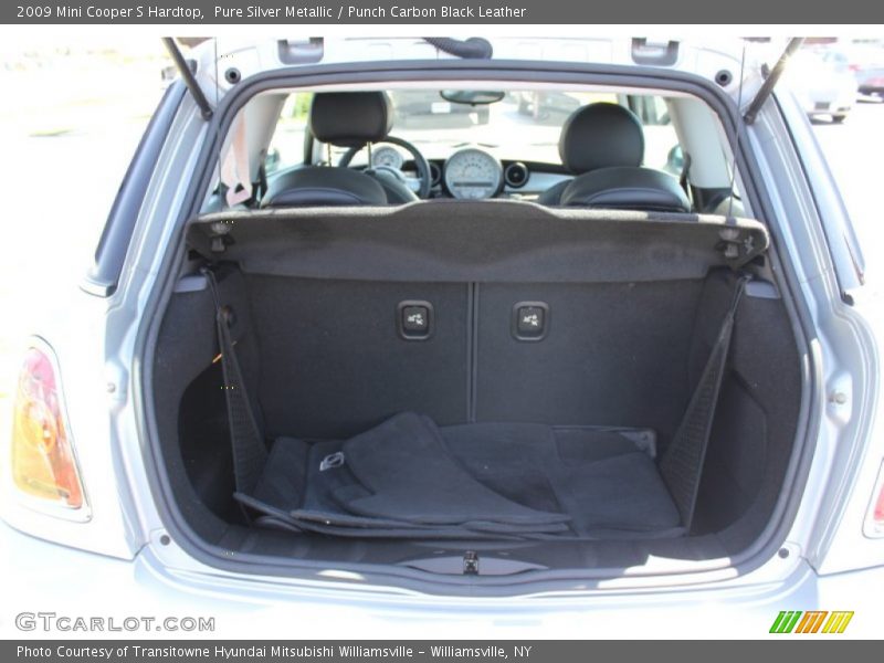 Pure Silver Metallic / Punch Carbon Black Leather 2009 Mini Cooper S Hardtop