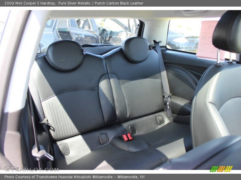 Pure Silver Metallic / Punch Carbon Black Leather 2009 Mini Cooper S Hardtop