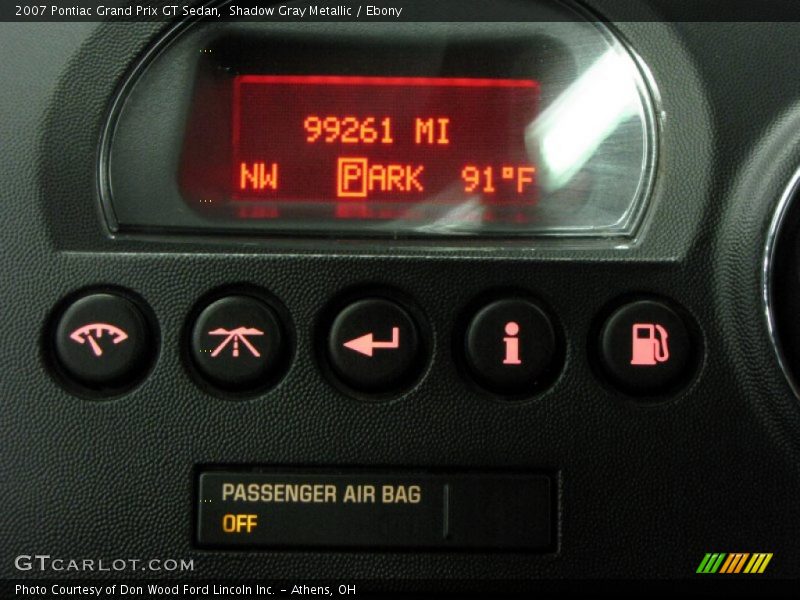 Shadow Gray Metallic / Ebony 2007 Pontiac Grand Prix GT Sedan