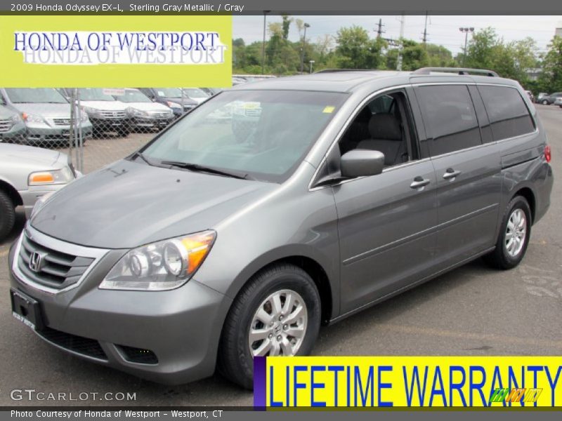 Sterling Gray Metallic / Gray 2009 Honda Odyssey EX-L