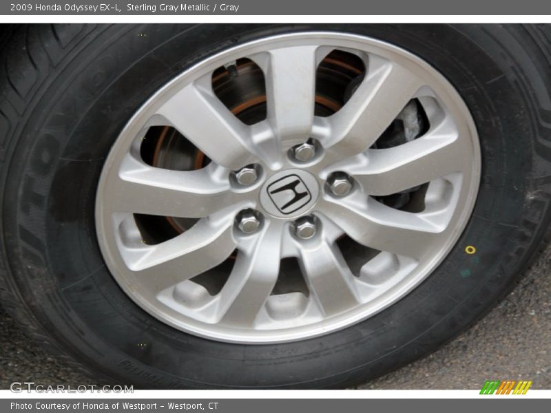 Sterling Gray Metallic / Gray 2009 Honda Odyssey EX-L