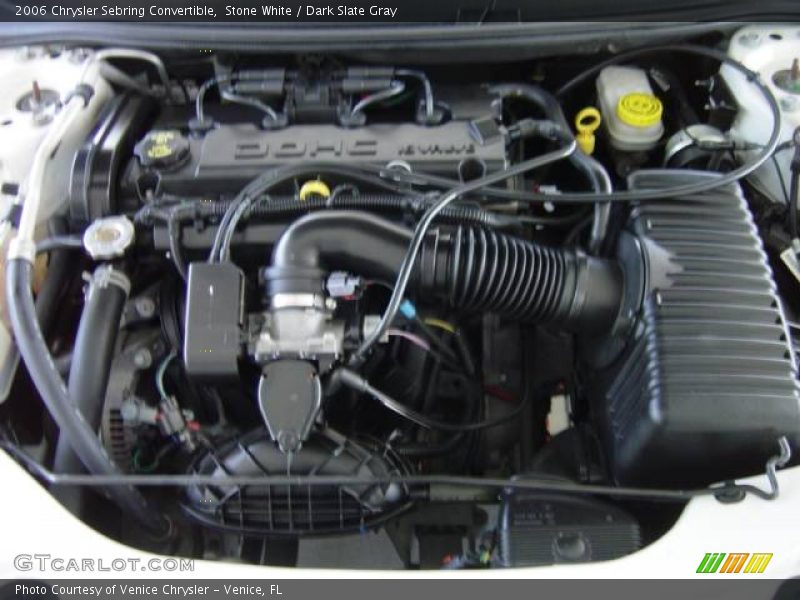 Stone White / Dark Slate Gray 2006 Chrysler Sebring Convertible