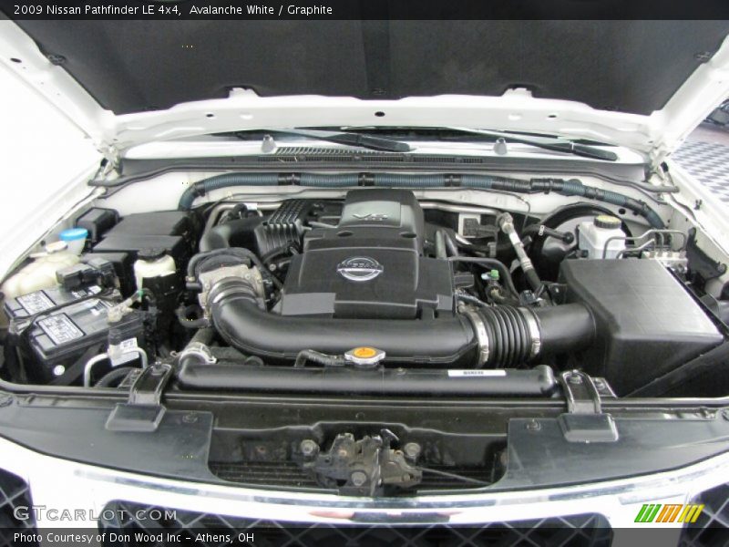 Avalanche White / Graphite 2009 Nissan Pathfinder LE 4x4