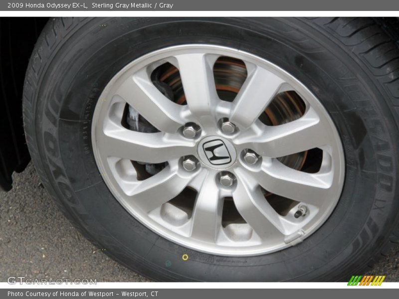 Sterling Gray Metallic / Gray 2009 Honda Odyssey EX-L