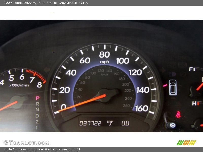 Sterling Gray Metallic / Gray 2009 Honda Odyssey EX-L