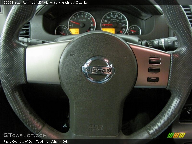 Avalanche White / Graphite 2009 Nissan Pathfinder LE 4x4
