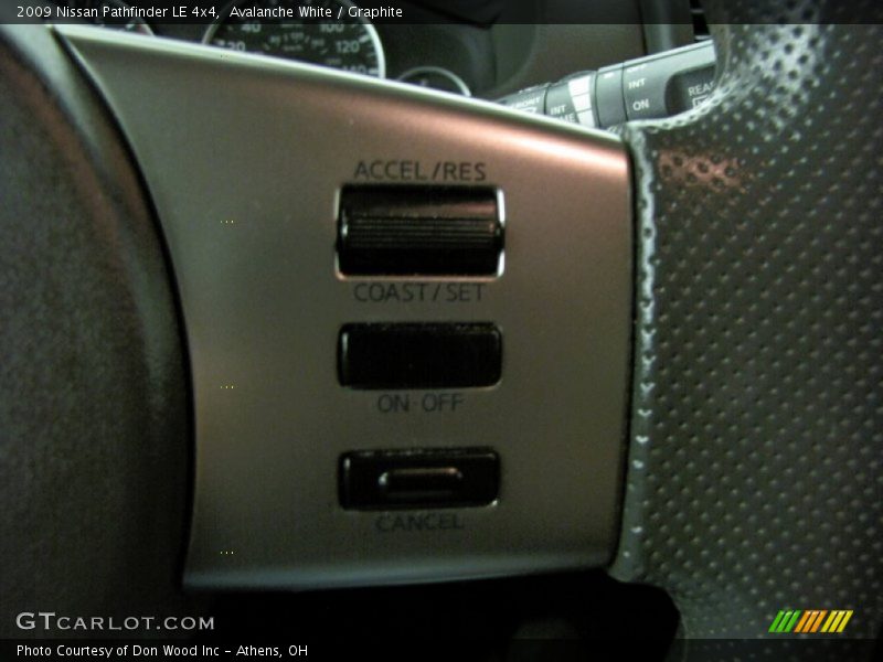 Avalanche White / Graphite 2009 Nissan Pathfinder LE 4x4