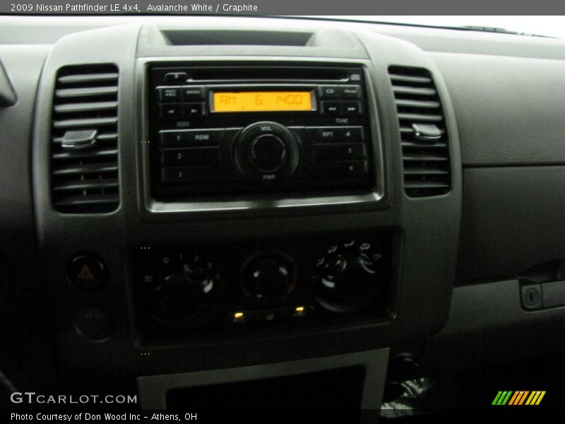 Avalanche White / Graphite 2009 Nissan Pathfinder LE 4x4