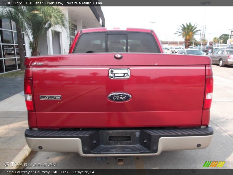Redfire Metallic / Tan 2008 Ford F150 Lariat SuperCrew
