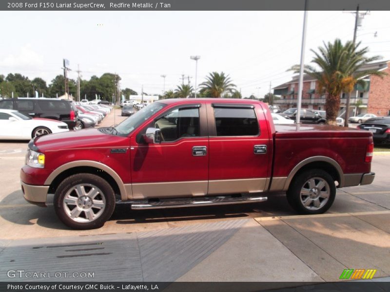 Redfire Metallic / Tan 2008 Ford F150 Lariat SuperCrew