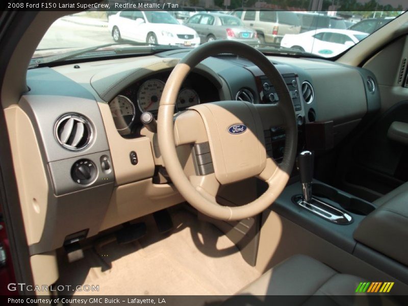 Redfire Metallic / Tan 2008 Ford F150 Lariat SuperCrew