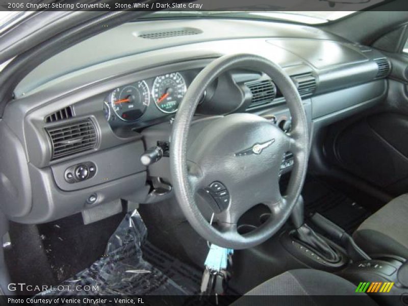 Stone White / Dark Slate Gray 2006 Chrysler Sebring Convertible