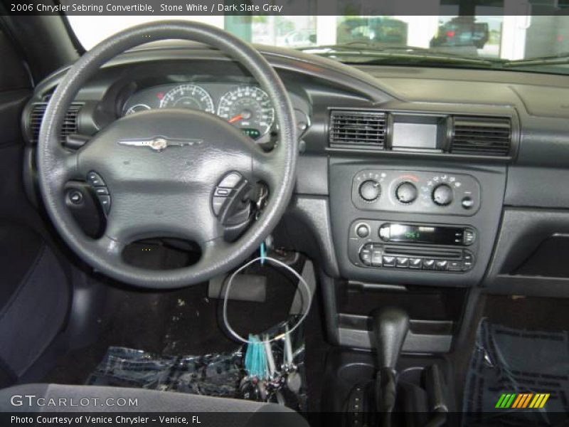 Stone White / Dark Slate Gray 2006 Chrysler Sebring Convertible
