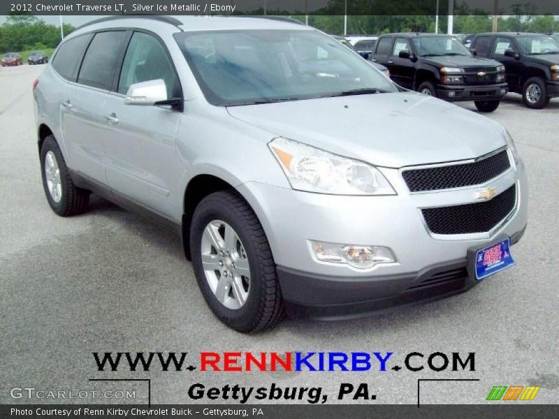 Silver Ice Metallic / Ebony 2012 Chevrolet Traverse LT