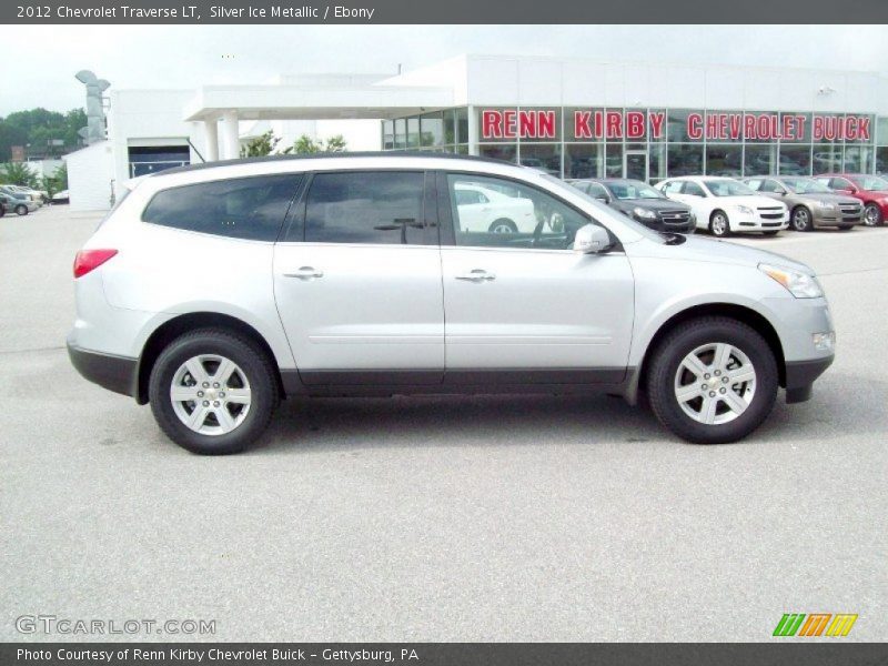 Silver Ice Metallic / Ebony 2012 Chevrolet Traverse LT