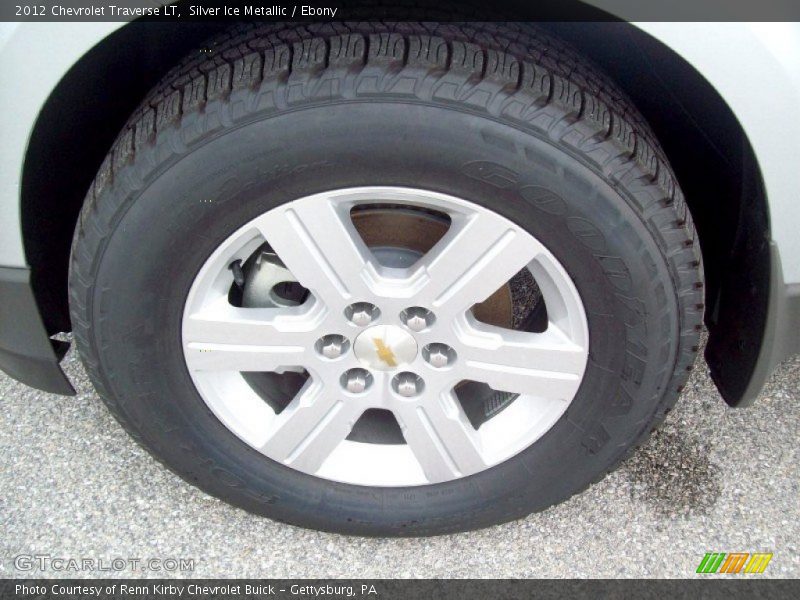 Silver Ice Metallic / Ebony 2012 Chevrolet Traverse LT