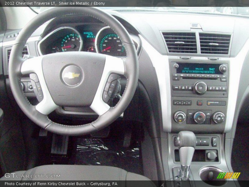 Silver Ice Metallic / Ebony 2012 Chevrolet Traverse LT