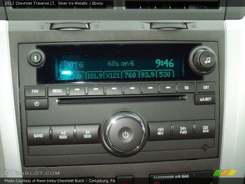 Silver Ice Metallic / Ebony 2012 Chevrolet Traverse LT
