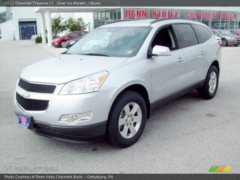Silver Ice Metallic / Ebony 2012 Chevrolet Traverse LT