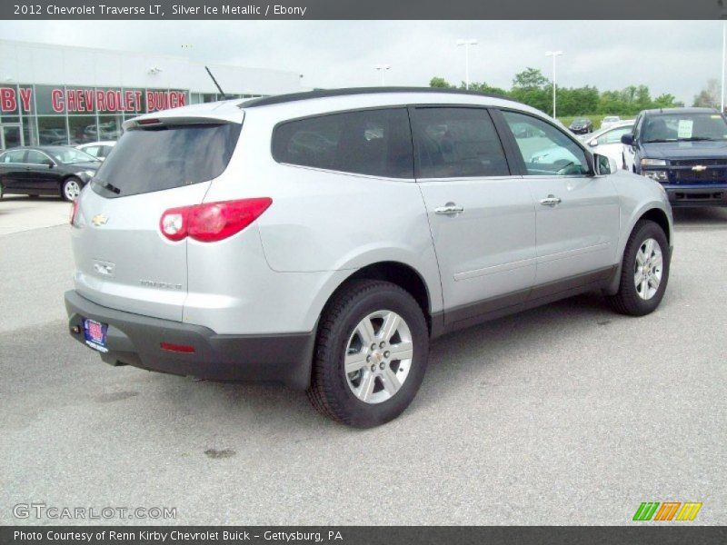 Silver Ice Metallic / Ebony 2012 Chevrolet Traverse LT