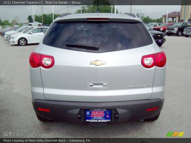Silver Ice Metallic / Ebony 2012 Chevrolet Traverse LT