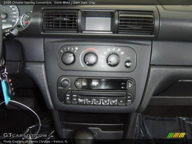 Stone White / Dark Slate Gray 2006 Chrysler Sebring Convertible