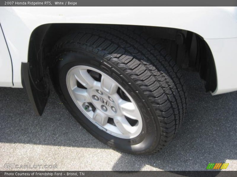 White / Beige 2007 Honda Ridgeline RTS