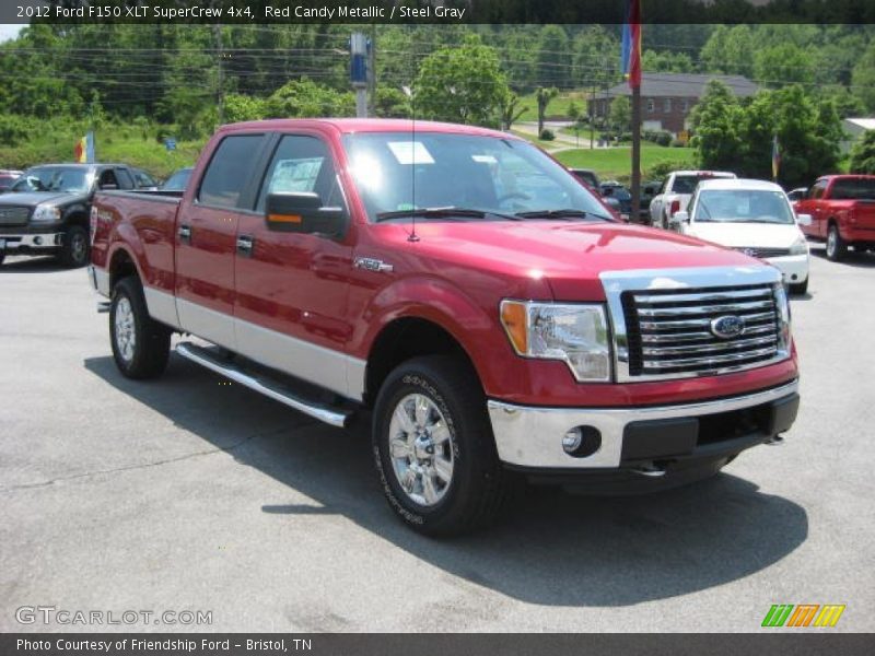 Red Candy Metallic / Steel Gray 2012 Ford F150 XLT SuperCrew 4x4
