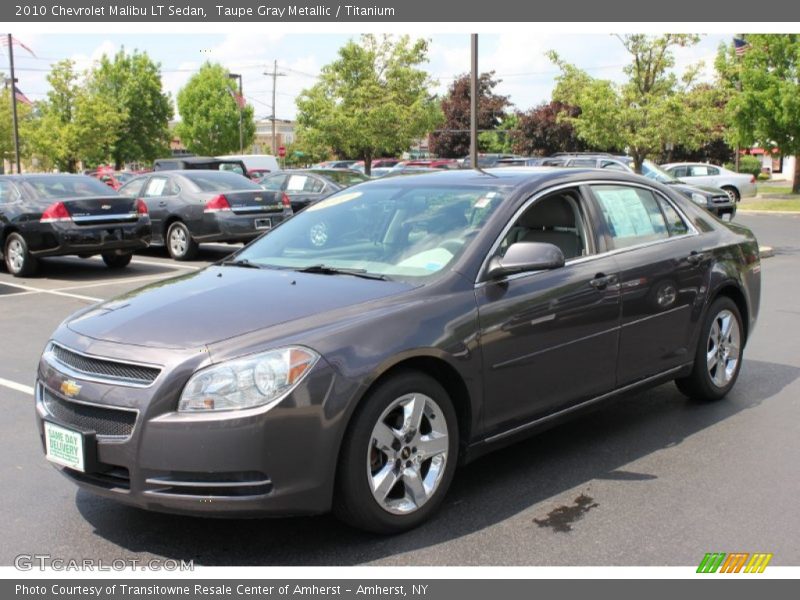 Taupe Gray Metallic / Titanium 2010 Chevrolet Malibu LT Sedan