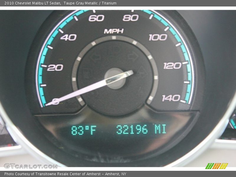 Taupe Gray Metallic / Titanium 2010 Chevrolet Malibu LT Sedan