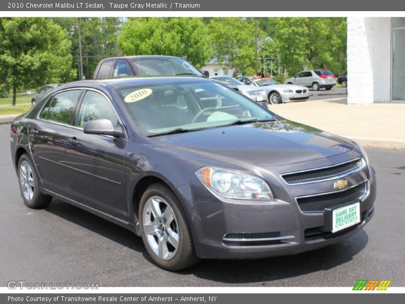 Taupe Gray Metallic / Titanium 2010 Chevrolet Malibu LT Sedan