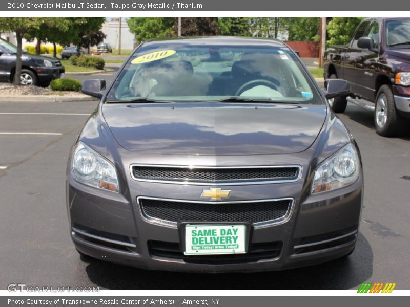 Taupe Gray Metallic / Titanium 2010 Chevrolet Malibu LT Sedan